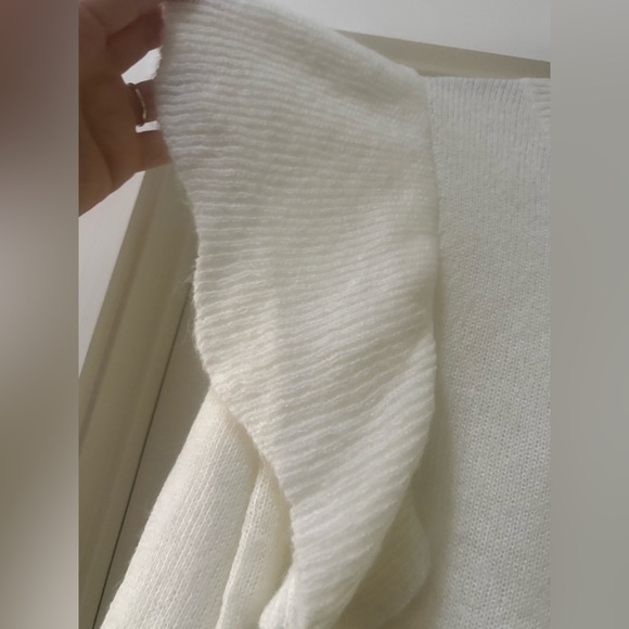 Ces Femme Cream Sweater with Ruffle Sleeves - Picture 2 of 7